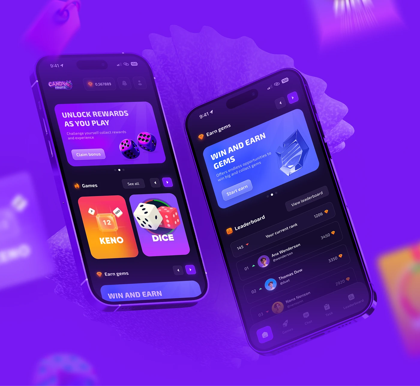 斗牛棋牌手机APP界面